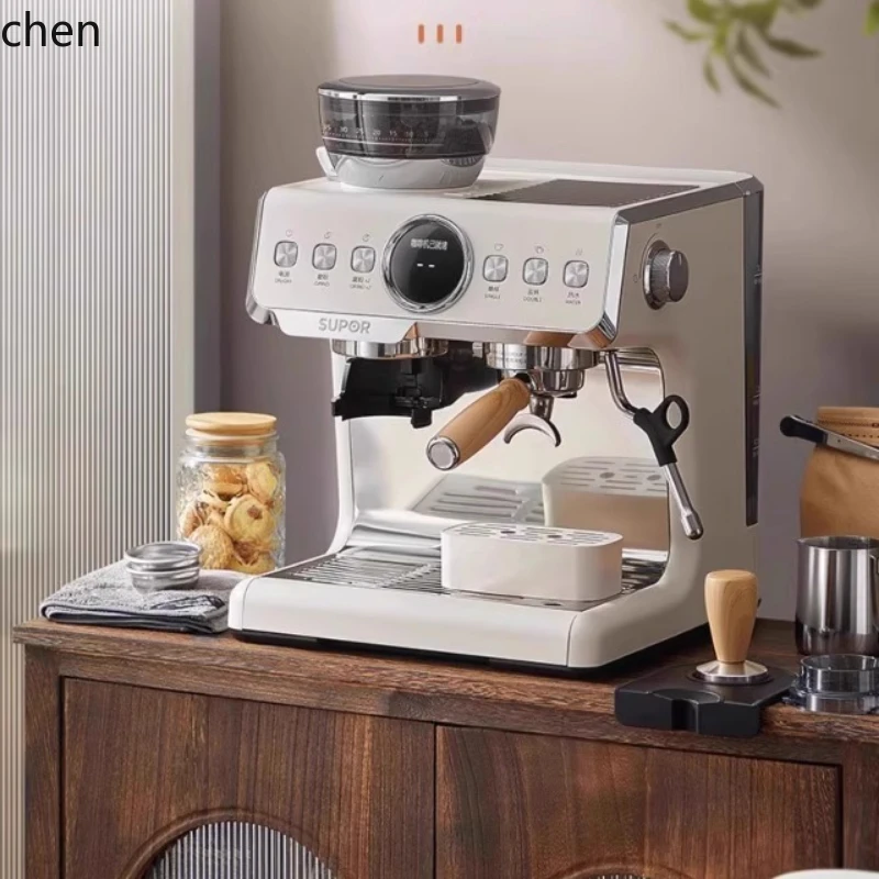 

HXL concentrated semi-automatic coffee machine home office small grinding integrated tea bar machine