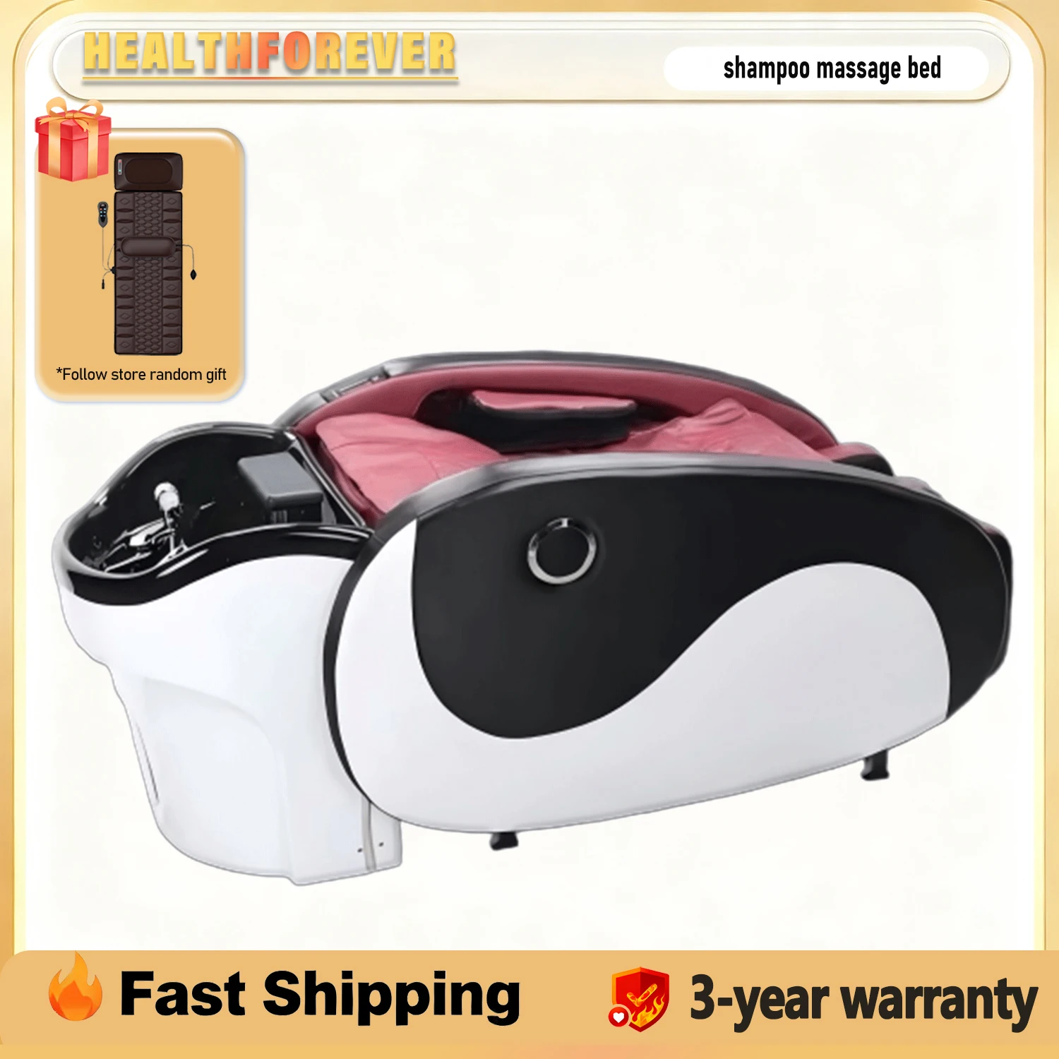 shampoo massage bed wash hair salon spa Multi-functional Hair Washing Bed electric hair washing massage chair 3-year warranty