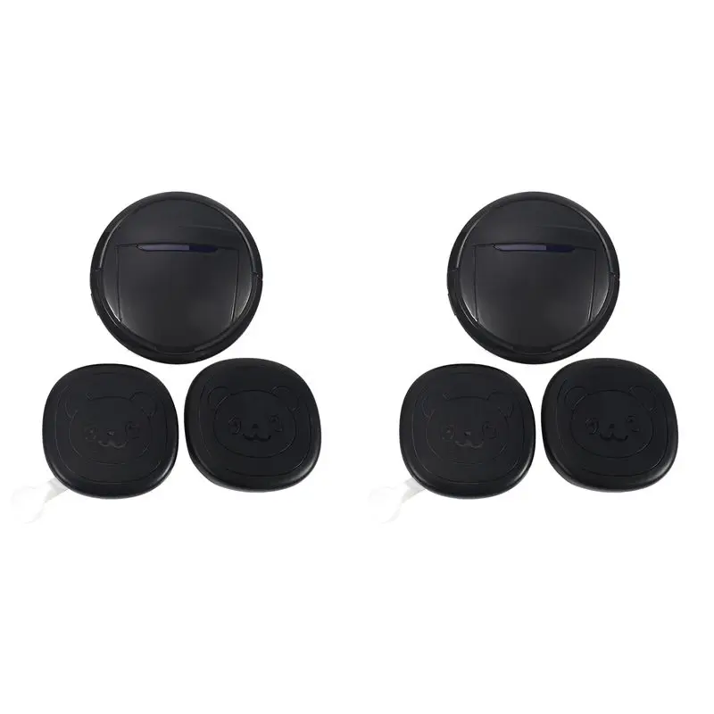 Y51A-2X Pet Dog Doorbells Wireless Door Bell House-Training Multifunction Sensor Motion (Receiver & Transmitters) US Plug