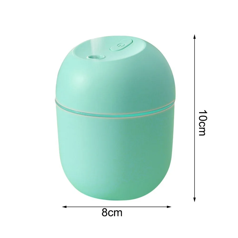 مرطب USB صغير مع ضوء LED موزع الزيوت العطرية لتنقية هواء السيارة صانع ضباب عطري 220 مل