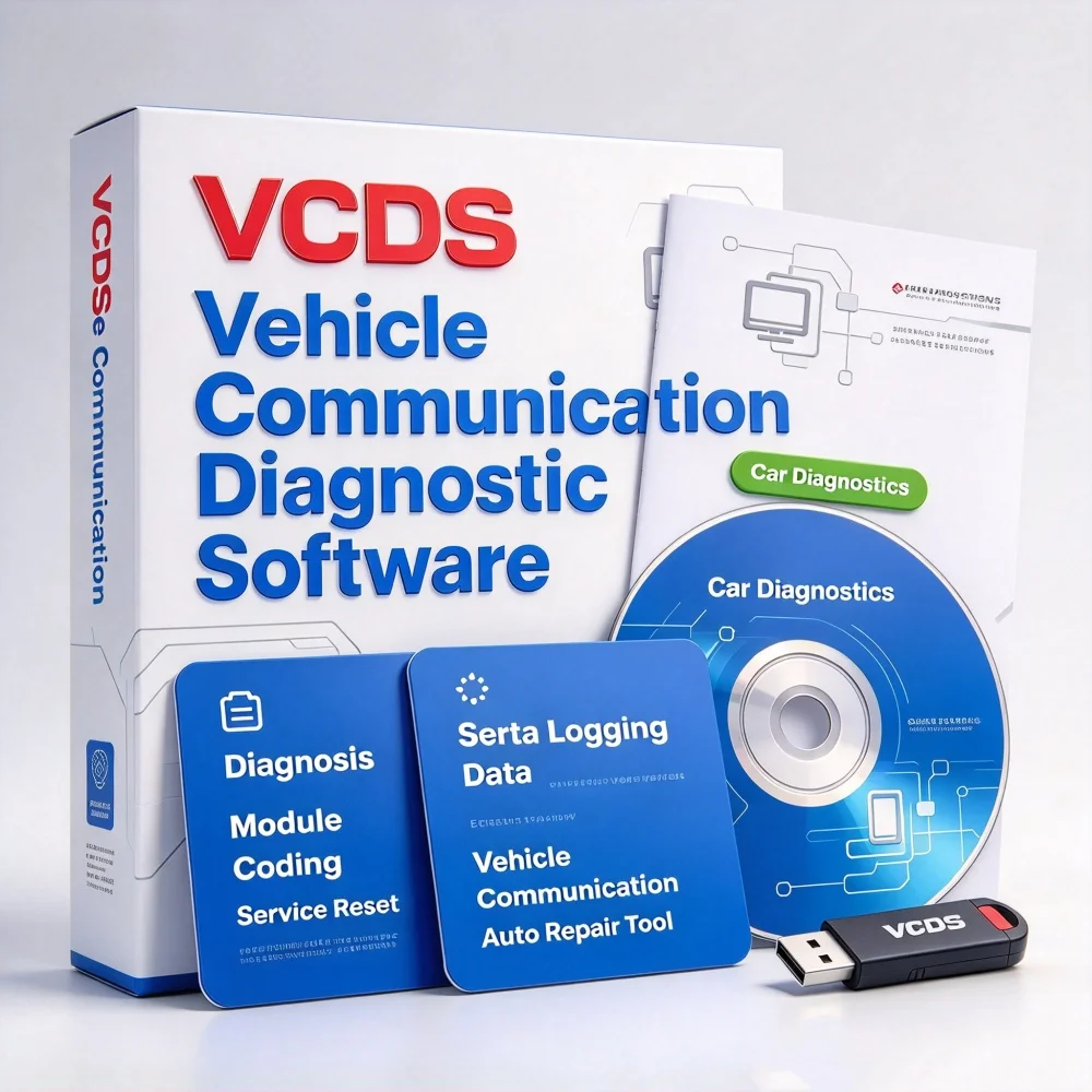 VAG-COM VCDS OBD2 Scanner HEX V2 Multilingual Software with Unlimited VINs Atmega162 USB Interface for Automotive Diagnostics