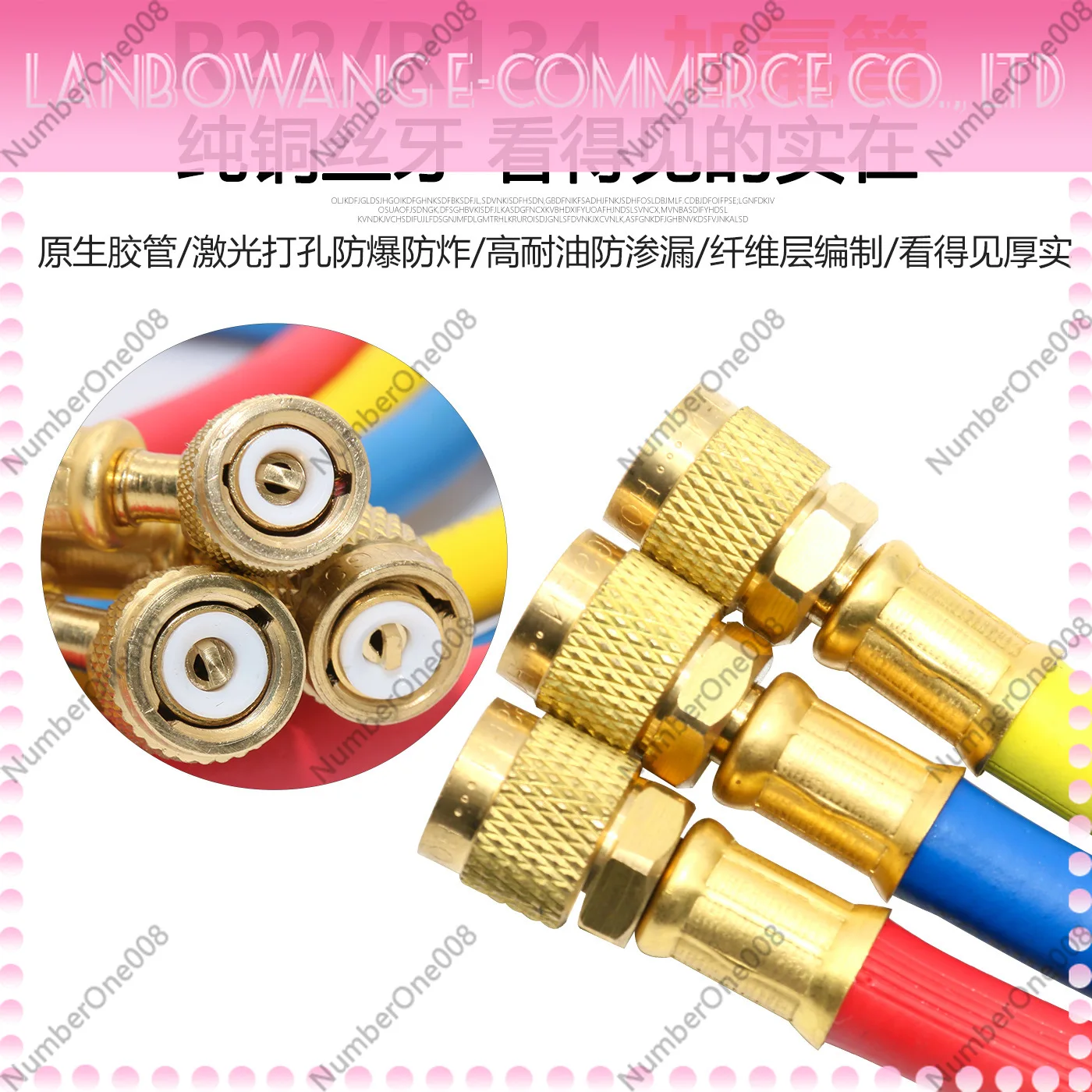 Refrigerant Charging Hose 800PSI 1/4