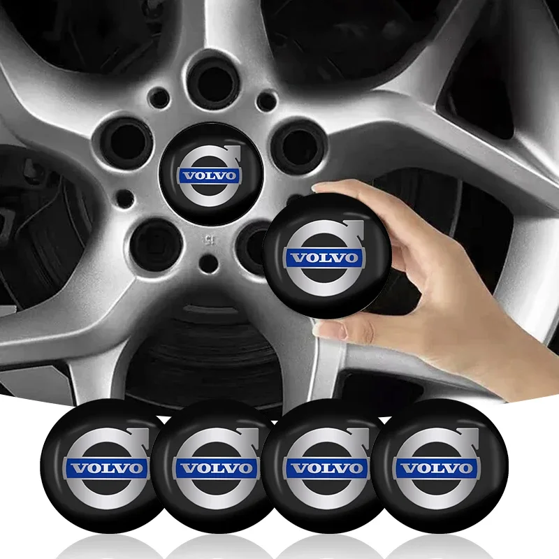 

4pcs 56mm Car Wheel Center Cover Stickers Hub Caps Sticker For Volvo Rdesign XC60 XC90 XC40 V50 V60 V40 EX30 S60 C30 V70 S90 AWD