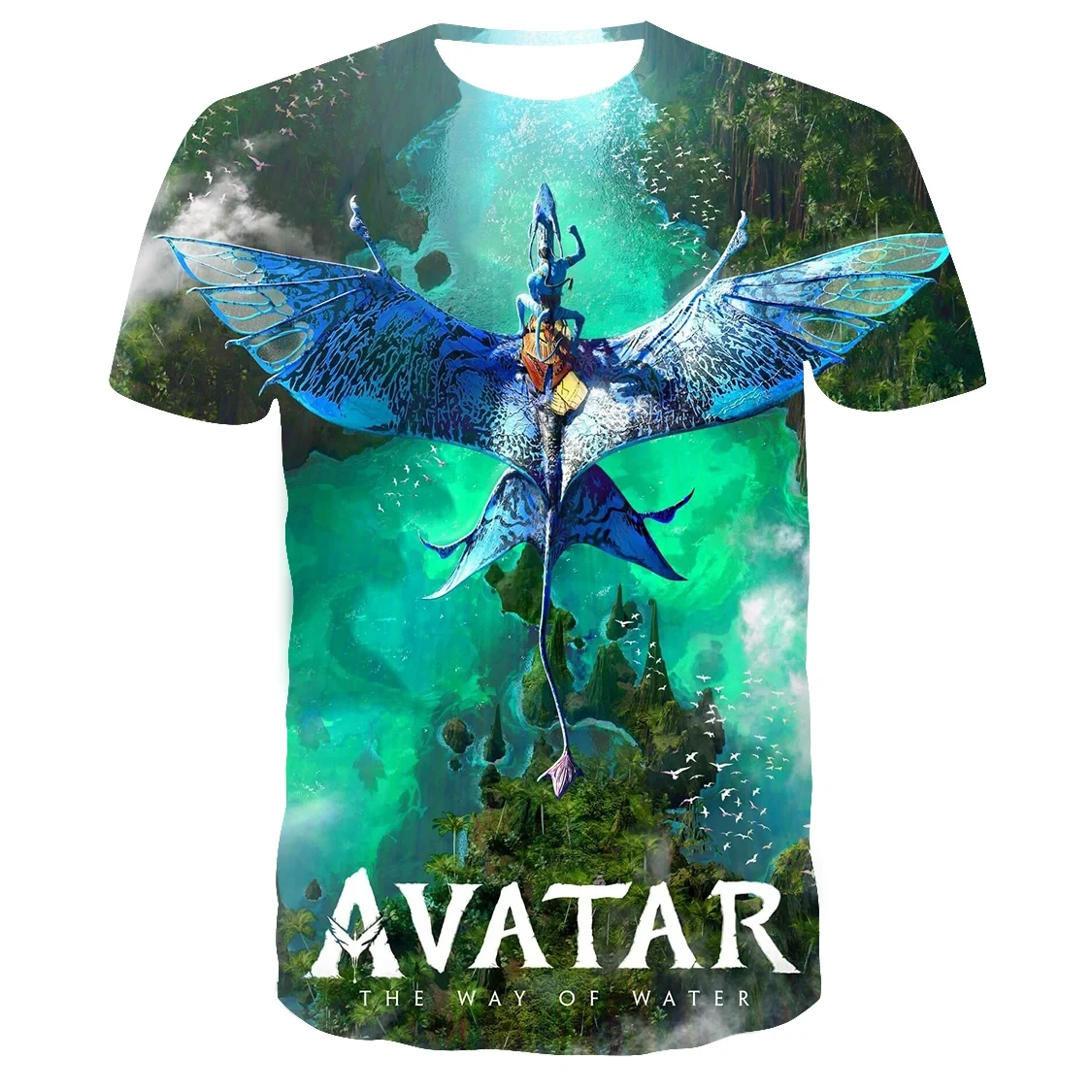 MINISO T-Shirts Avatar The Way of Water 3D Print Streetwear Men Women Fashion Oversized T Shirt Kids Boy Girl Tees Tops Clothing