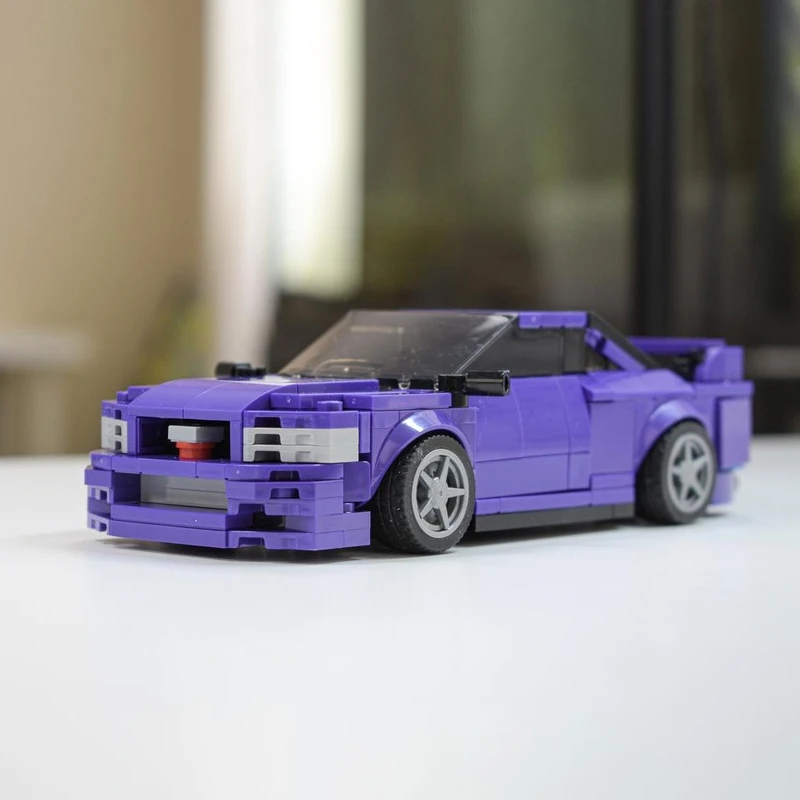 Speed Hypercar Model MOC Building Bricks R33 GT-R High-Performance Sports Car Modular Technology Gifts Holiday Assemble Toy Suit