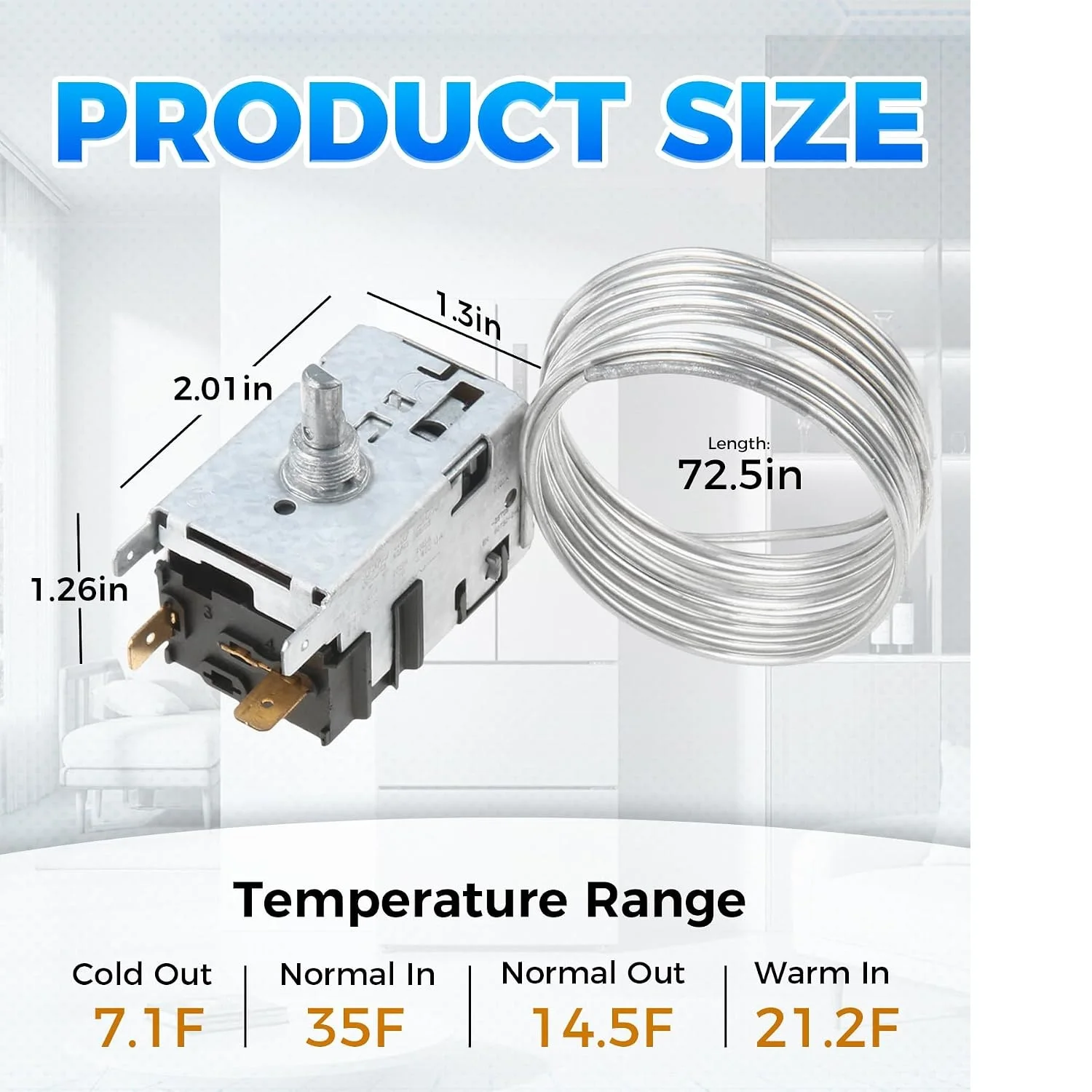 Temperature Control Kit 800366 Fit for True Refrigerator 077B6806 077B7172 988282 TSSU TPP TD TBB GDM T Series TBB-2 TPP-119D-6
