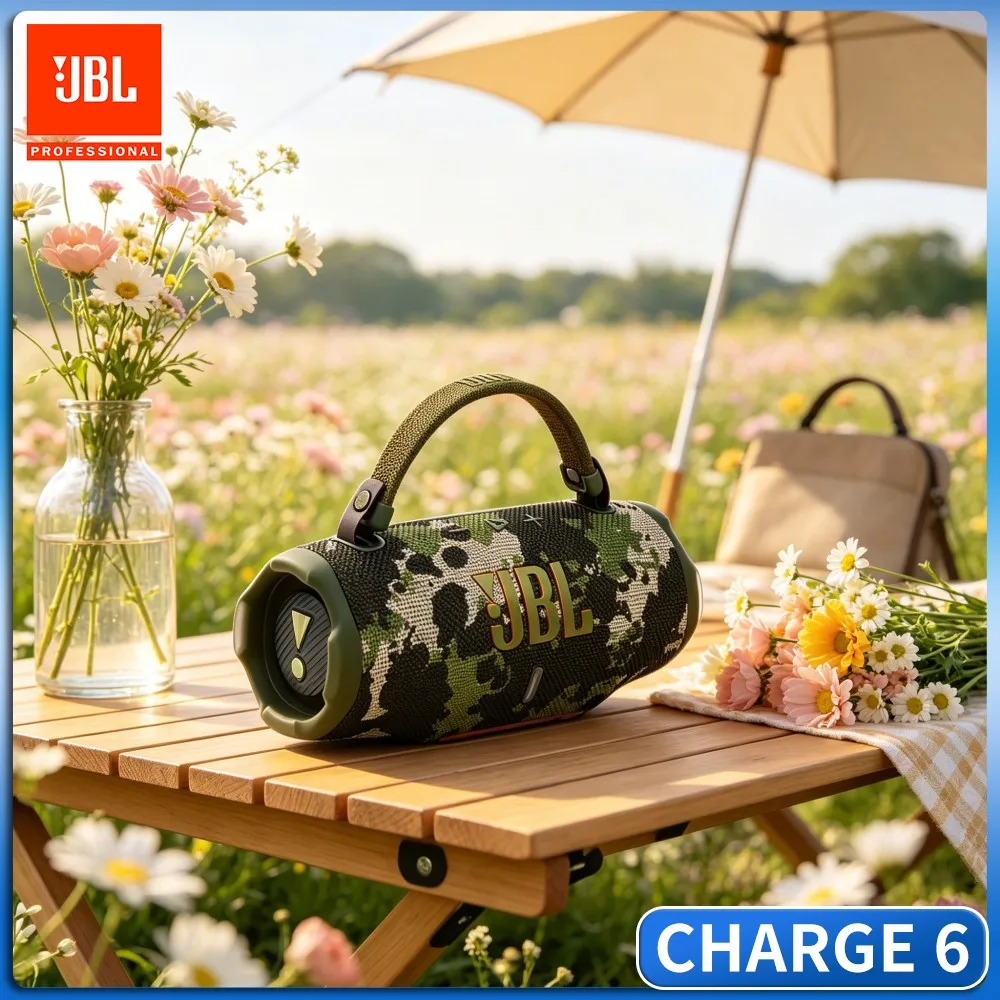 Coast Hut Full Bass JBL CHARGE6 Bluetooth Speaker RGB Handsfree IP67 Waterproof Dual Driver TF Card Wireless Stereo Audio