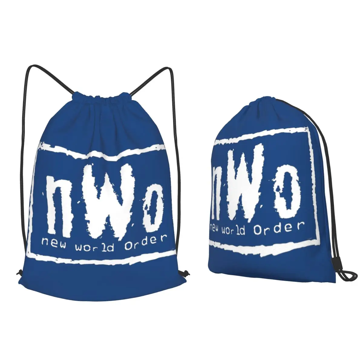 Рюкзаки NWO New World Order Wrestling, повседневные спортивные сумки на шнурке с карманами, сумки для книг для мужчин и женщин, школьные сумки
