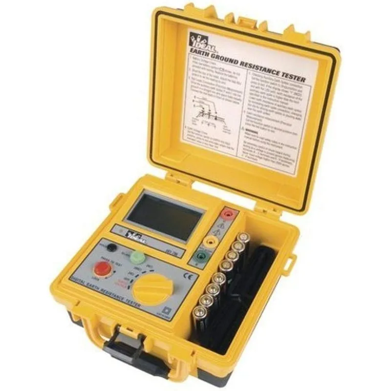 

61-796 Earth Ground Resistance Tester, 3-Pole, Carrying Case Included,Yellow,Green,Red