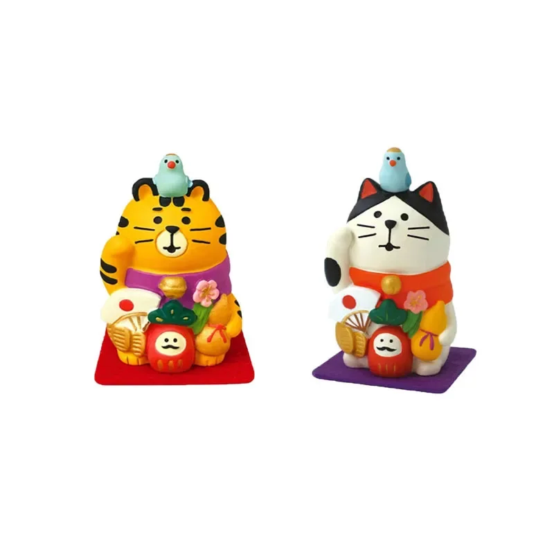 Scene Decoration Pray Japan Zakka Tiger Collectible Home Decoration Garden Mini Figurines Ins Resin Craft Toy Bonsai Ornaments