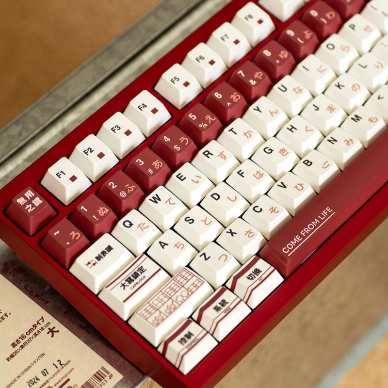 

Красные и белые колпачки для ключей Useless, набор колпачков из PBT Cherry Profile, оригинальные колпачки ручной работы на заказ для механической клавиатуры, подарок, сделай сам