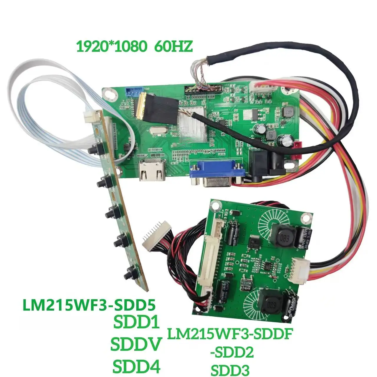 For iMac A1418 EMC2005 Mid 2014 LM215WF3-SDD1 D2 D3 D4 D5 1920*1080 EDP 32P LCD Driver Board Kit HDMI VGA Audio Crossover Filter