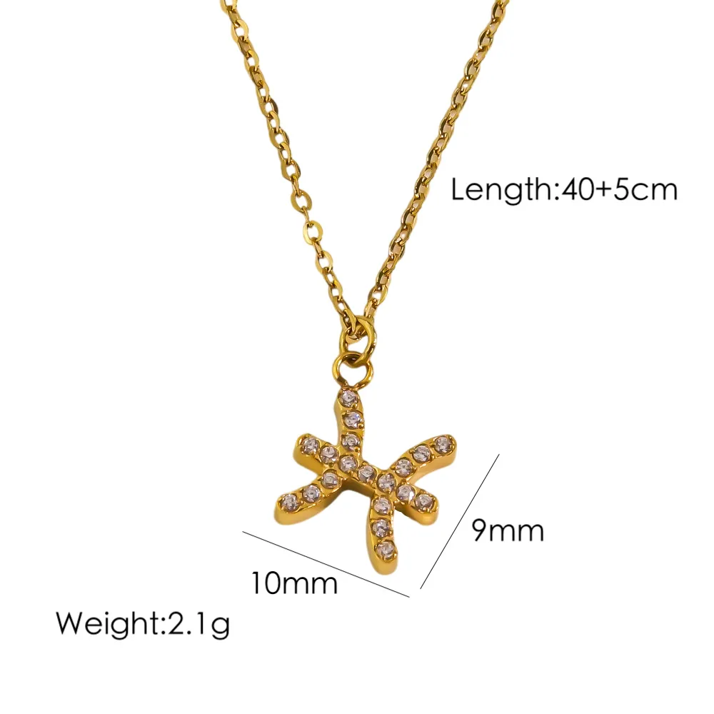 CARLIDANA Hochwertige Minimalistische Trendige Geometrische Edelstahl Vergoldete Zirkon 12 Sternzeichen Anhänger Choker Halskette für Frauen – Detail 3