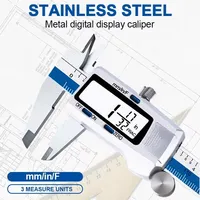 ET52 Stainless Steel 0.01mm High Precision Measure 150mm Digital Caliper mm/inch/Fraction Zero Setting Electronic Caliper