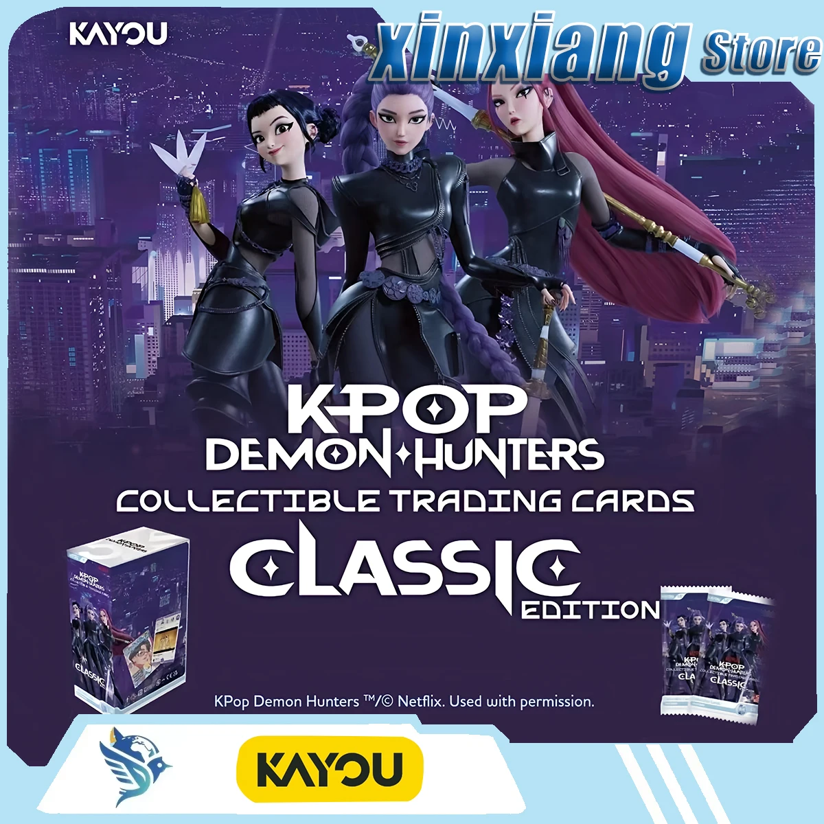 NEW Genuine KAYOU Kpop Demon Hunters Classic Edition Collectible Trading Cards Anime Peripheral Surprise Gift Korean Style Idol
