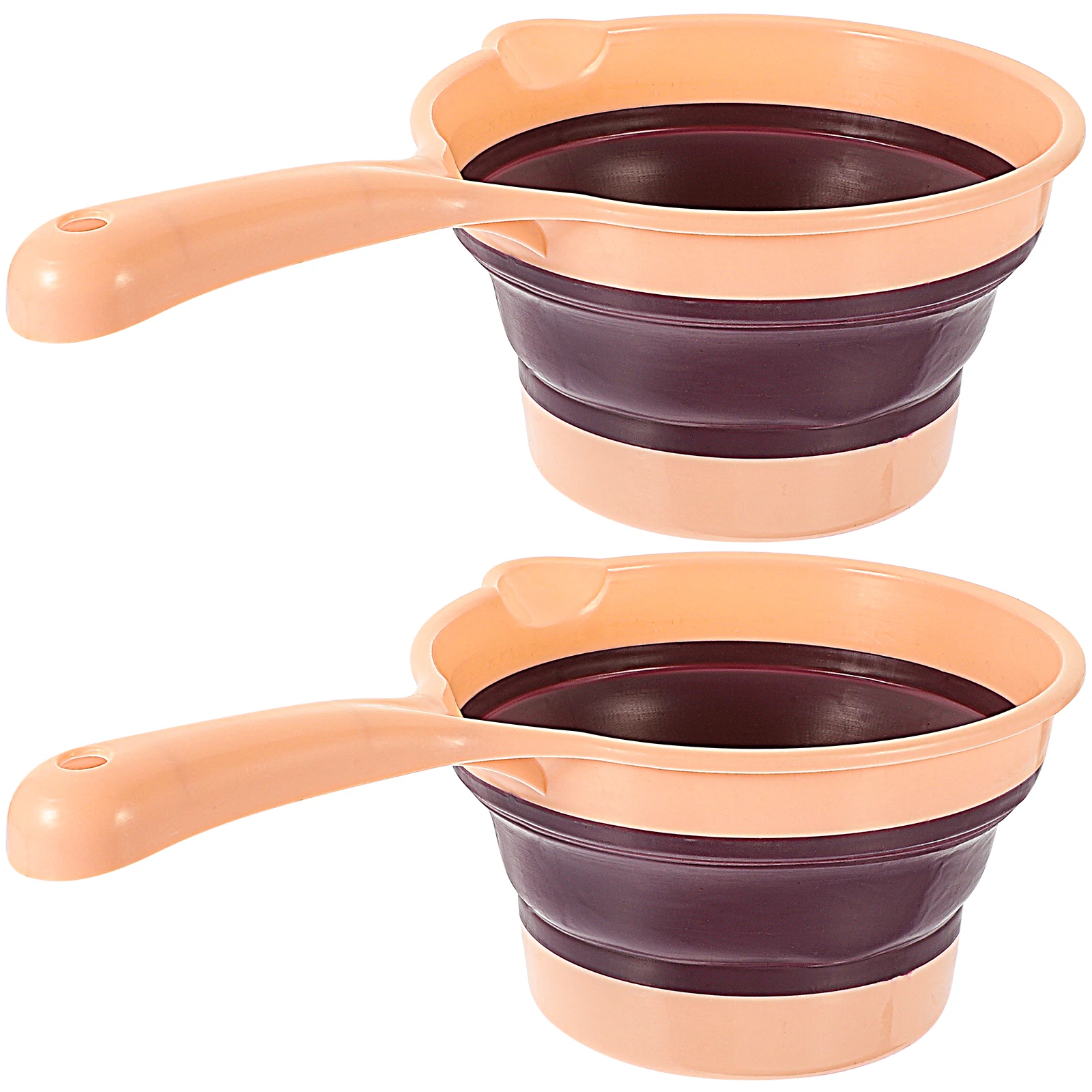 

2Pcs Foldable Water Ladle Plastic Easy to Use Home Kitchen Gardening Fruit Vegetable Washing Foldable Ladle