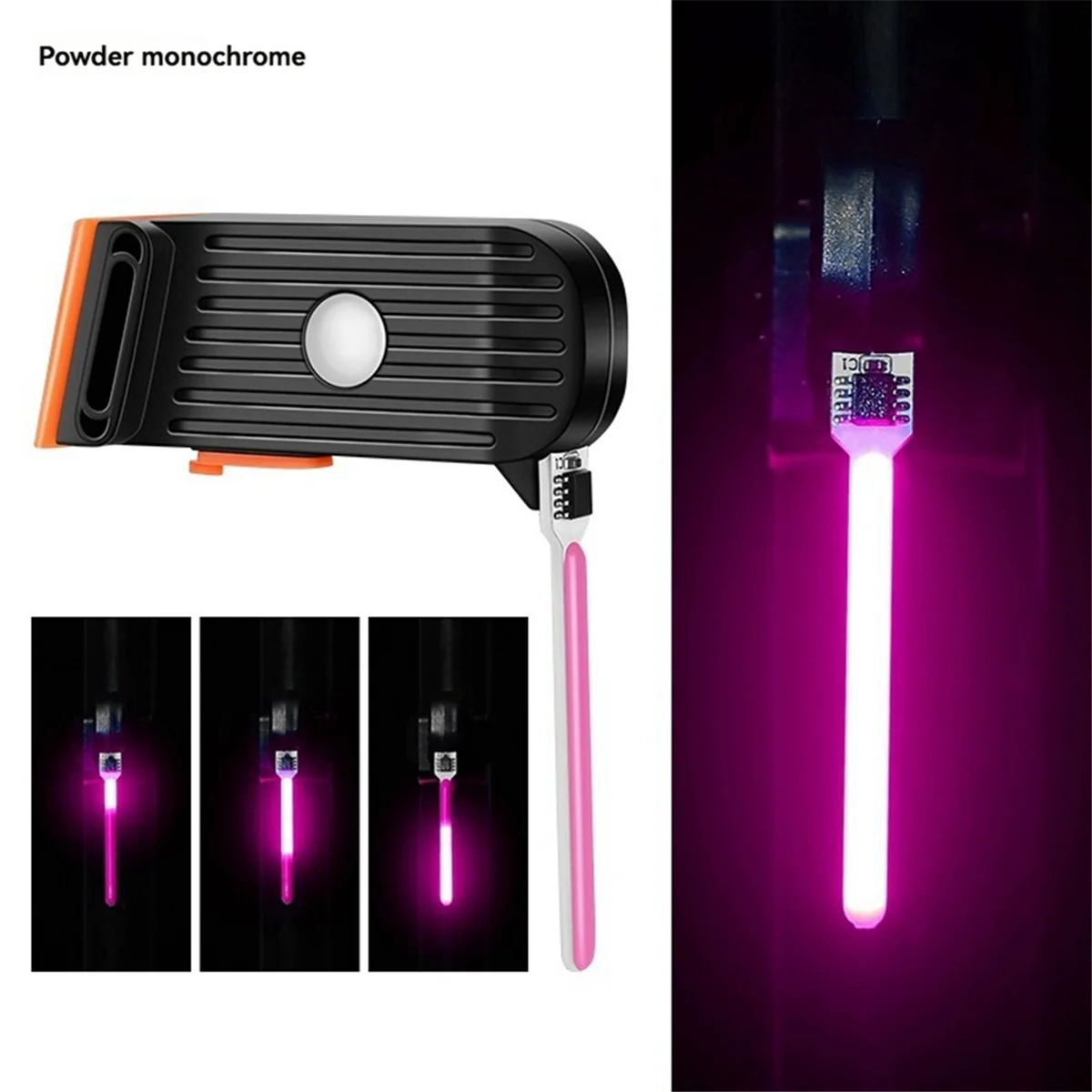 A71P المصابيح الخلفية للدراجة أضواء الدراجة الجبلية أضواء ركوب الدراجة الليلية أضواء التحذير أضواء الجري الوردي #3