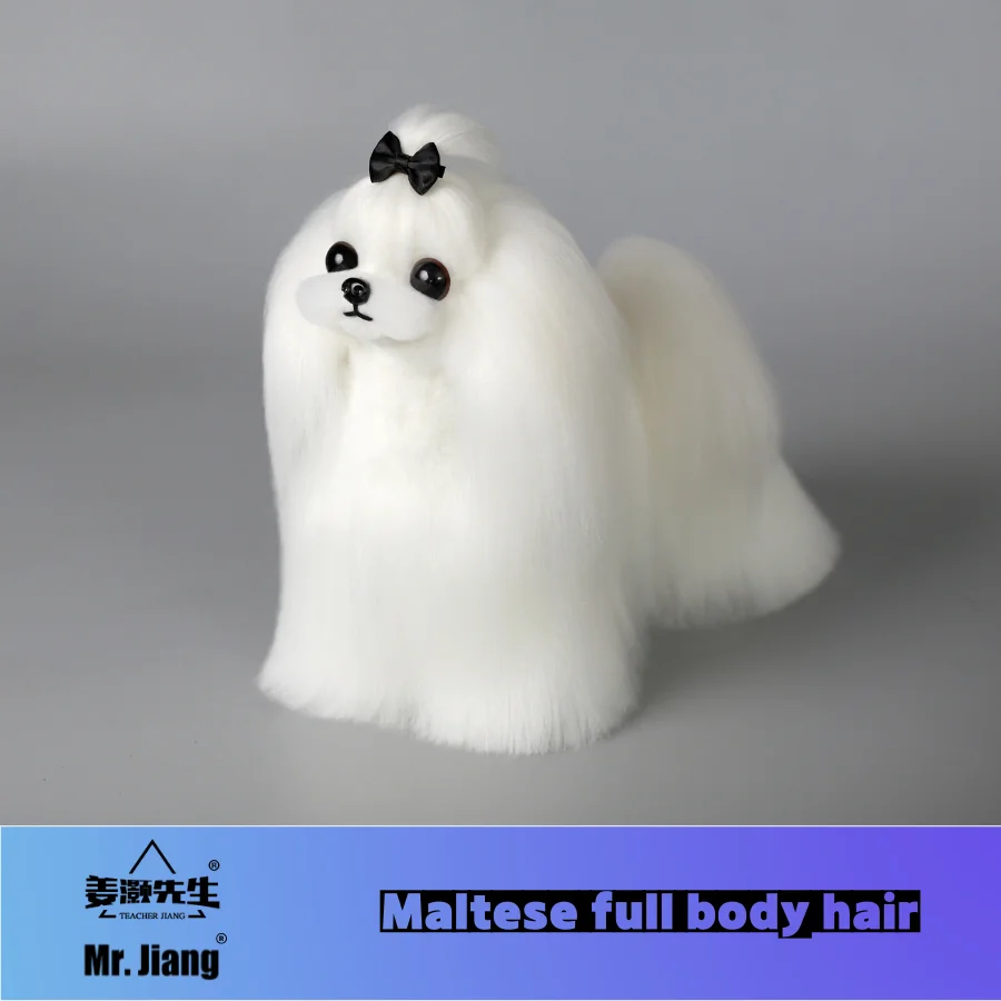 Shih Tzu, Maltese, Yorkshire, TeaPet 교사 미용 모델링 연습 개 모델, 표준 해골 모델 개 전신 가짜 머리