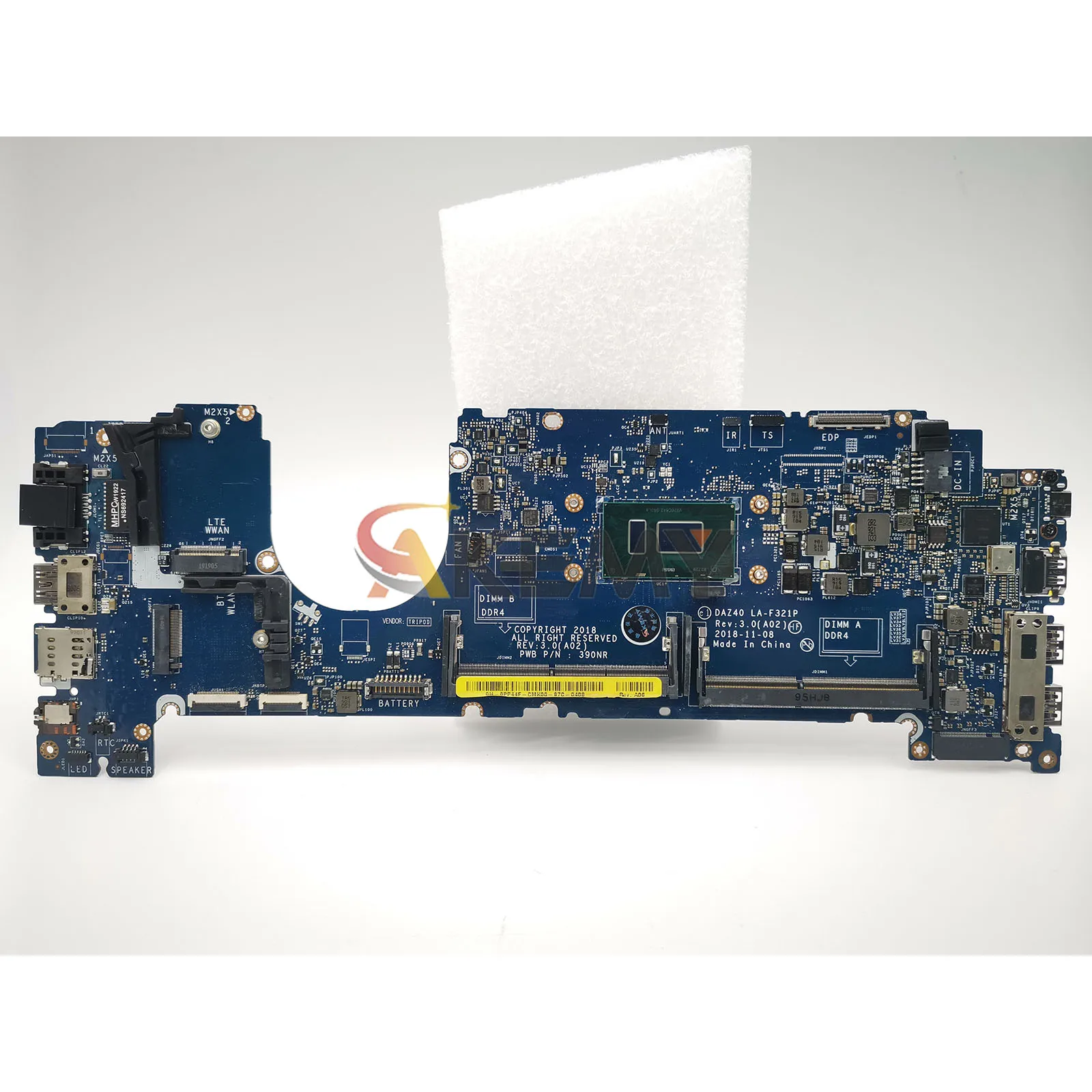 Материнская плата LA-F322P для DELL Latitude 7490 с процессором i3 i5 i7 0PXMYG 084GNT 0M44N6 LA-F321P, 100% полностью протестирована