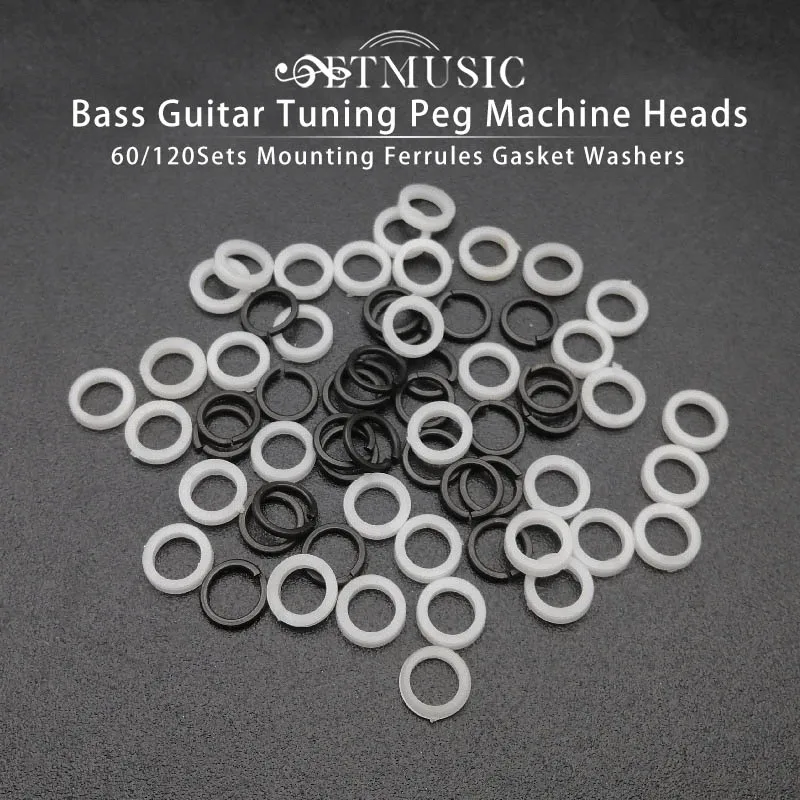 60/120Set Bass Guitar Tuning Peg Machine Heads Mounting Ferrules Gasket Washers