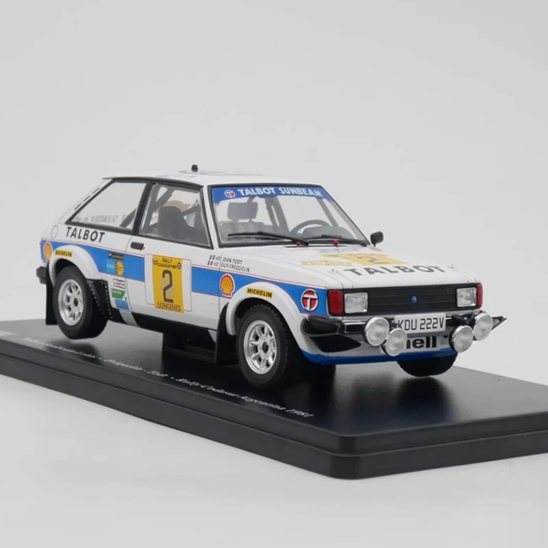 

Ixo 1:24 Scale 1981 Talbot Sunbeam Lotus WRC Rally Car Alloy Model Classic Collection Static Display Boy Holiday Gifts Toys