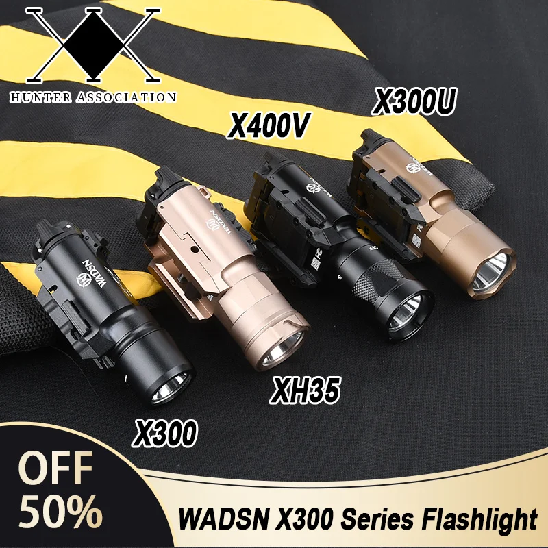 Tactical WADSN X300 X300U Ultra X300V XH35 Metal Pistol Gun Strobe LED Flashlight SF Airsoft Hanging Hunting Light Glock G17 G19