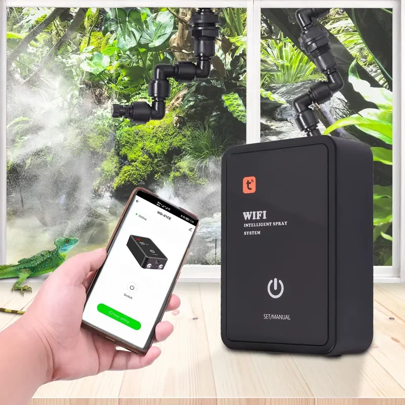 Smart Acrylic Humidifier for Reptiles Snakes Lizards Durable Eco Friendly Intelligent Spray Humidification System