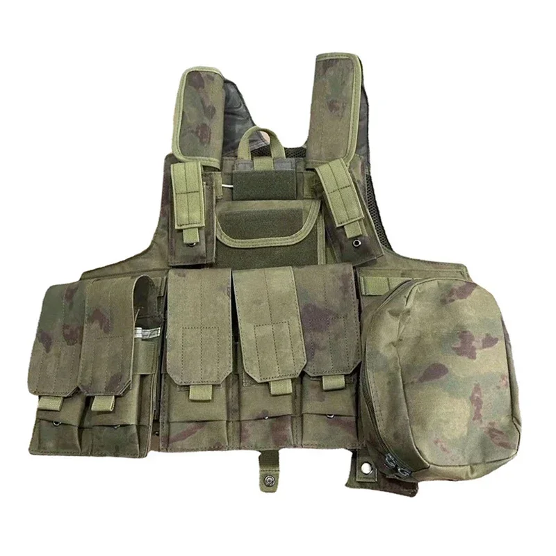 Tactical Vest FG Camouflage Molle CIRAS Airsoft Combat Vest Magazine Pouch Releasable Armor Plate Carrier Strike Vests Gear