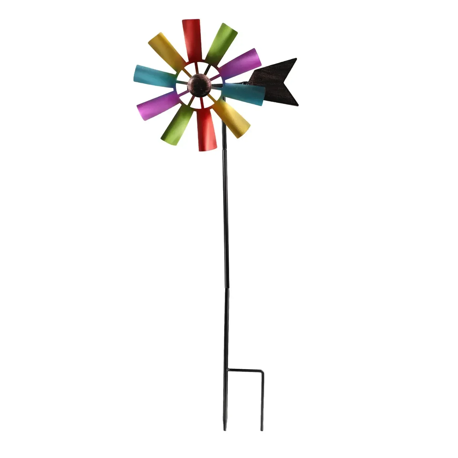 73cm Metal Windmill 360 Degree Rotating Wind Spinner Landscape Ornament For For Outdoor Courtyard Yard Garden Decoration