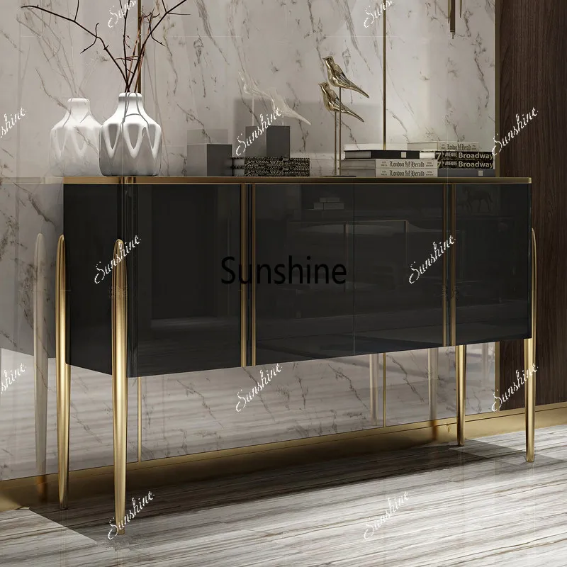 Simple and modern entrance door facing the entrance cabinet Light luxury solid wood decorative cabinet