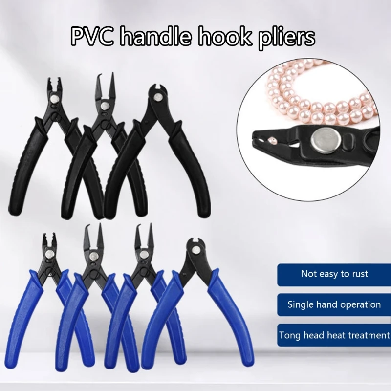 Alicates de punta de acero inoxidable, accesorios de bricolaje, herramienta de engaste para encontrar joyas, envío directo