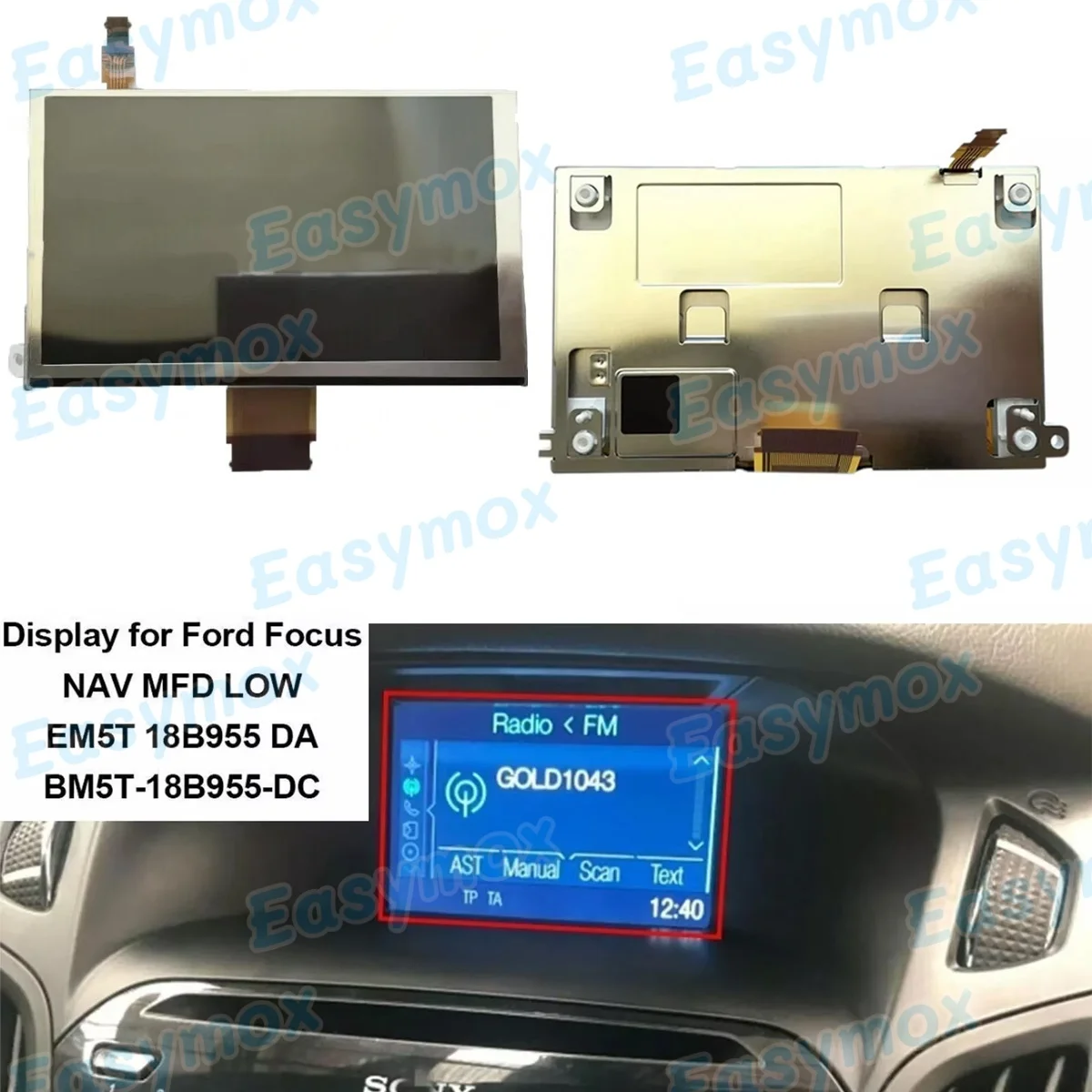 

5" LQ050T5DG01 LCD Display For Nissan Juke Dualis Qashqai NV200 X-Trail Navigation Screen Replacement