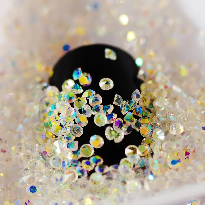 100bags 144000pcs pixie crystal nails art crystal 1.0-1.4mm charm rhinestones decor nail art crystal for diy nails