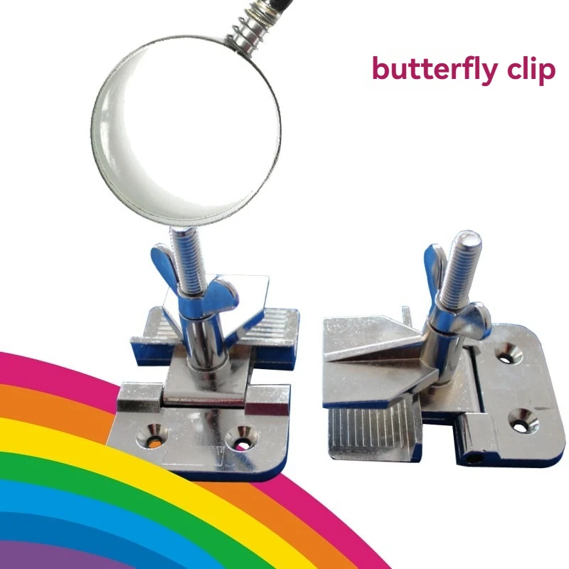 Butterfly Clip Printing Chuck For Web Printing, Screen Chuck With Screws, Thickened Chrome Plated Printing Chuck