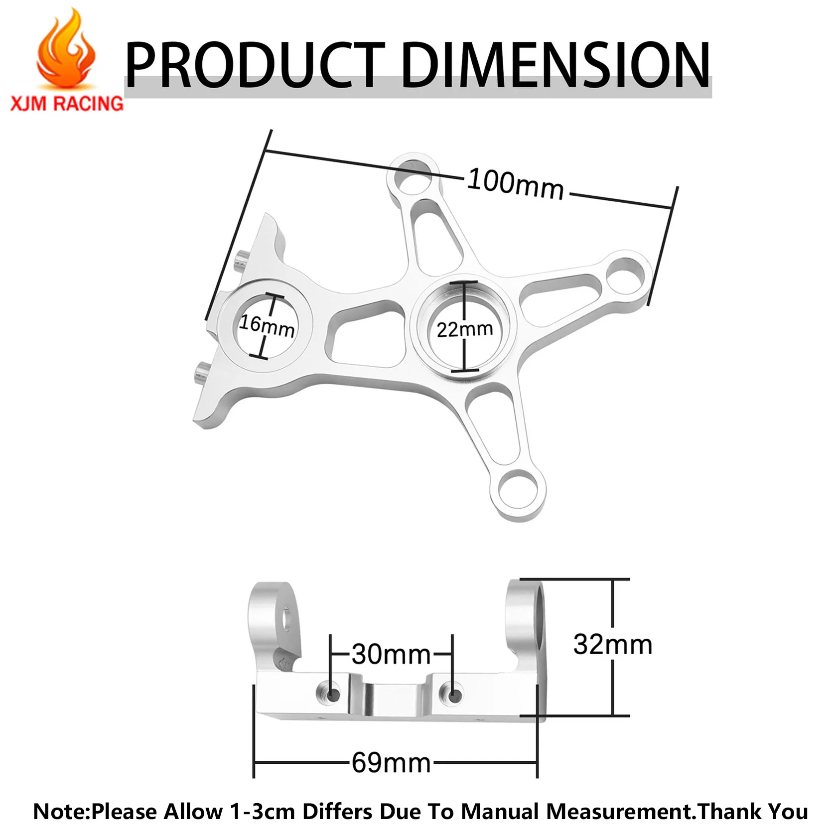 

Rc Car Gas CNC Alloy Clutch Bracket Kit for 1/6 FG Monster Hummer Truck ROFUN ROVAN Big Monster Truck Parts