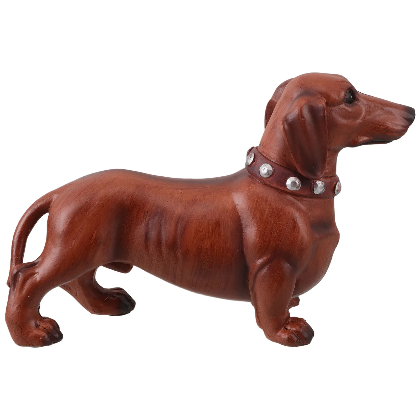 

Dachshund Dog Figurine Small Resin Statue Cute Home Decor Desk naments Living Room Statuette Office Sausage Animal