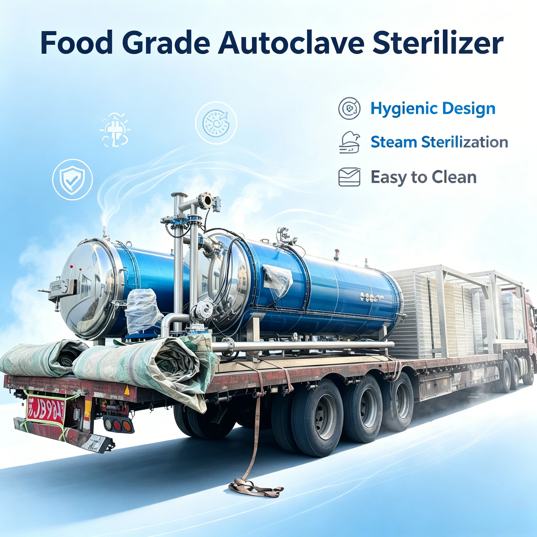Vertical Autoclave Sterilizer 50L Canned Food Retort Machine High Pressure Steam Sterilization Equipment for Food Processing