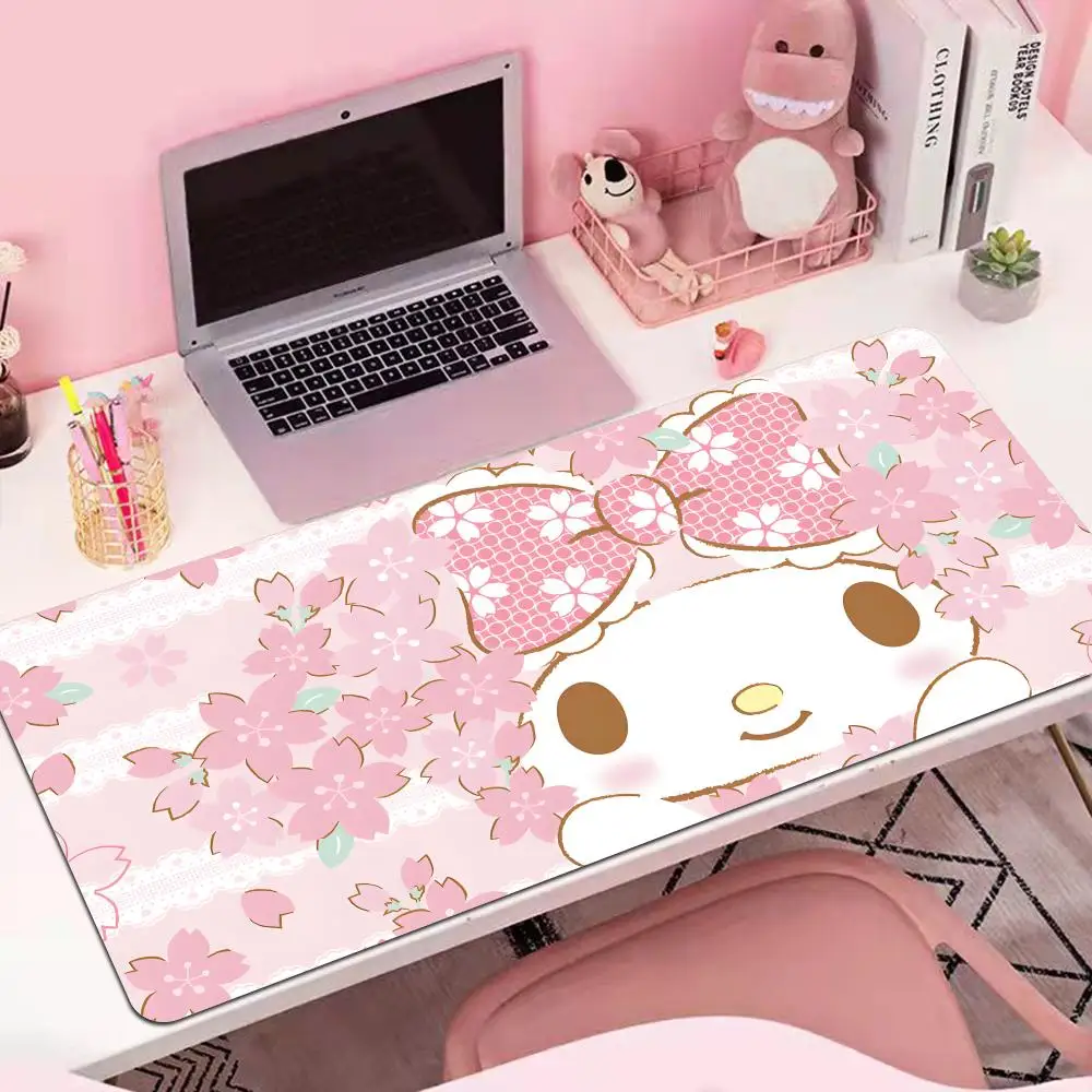 

Pink My Melody Anime Mousepad Cartoon Cute Sanrio Large Mouse Pad Keyboard Pc Accessories Table Mat Gaming Cabinet 80x30 Carpet