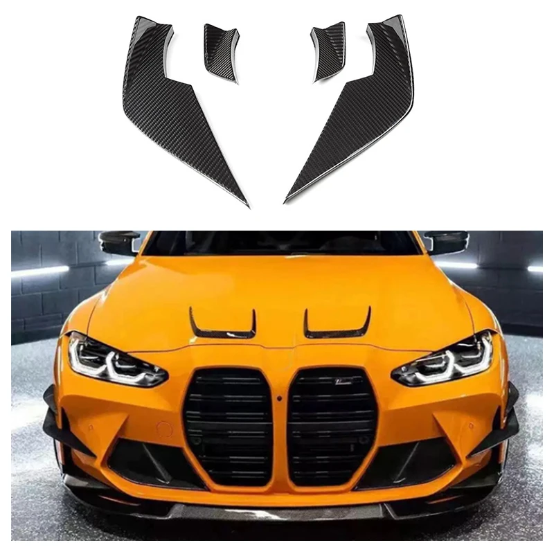 

New Arrival Dry Carbon Fiber Front Bumper Trims For BMW G80 G82 G83 M3 M4 Fiber Front Bumper Canards