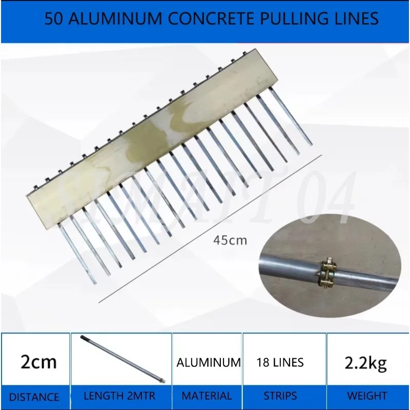 concrete finishing tools 2-6 meter handle length concrete tools for surface rough lines and stamp making