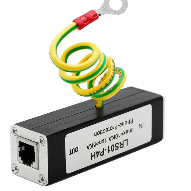 Telephone Fax Surge Protector Thunder Arrestor RJ11 ADSL