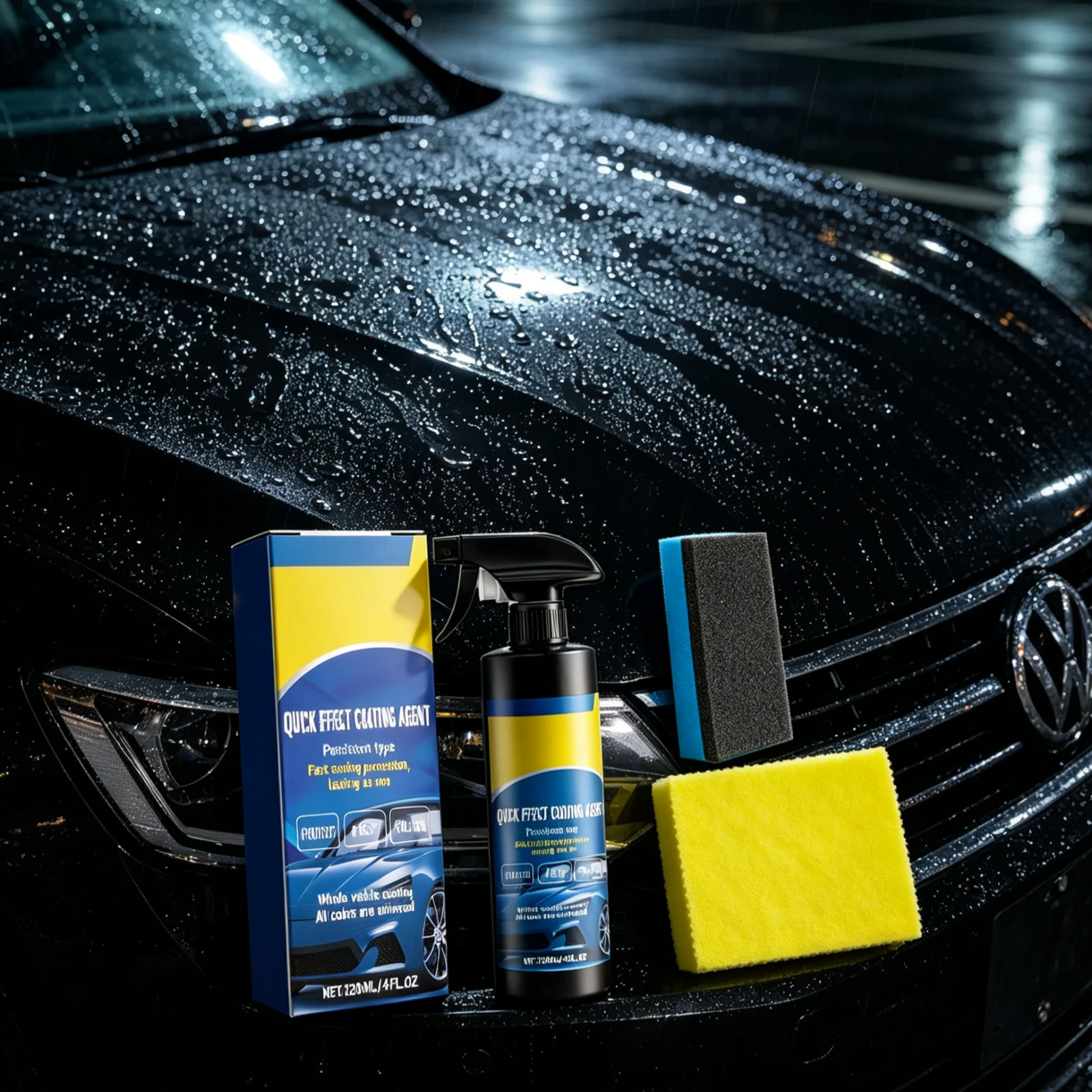 Schnellbeschichtungsmittel für Autos, Kratzerreparatur, Karosserielack-Aufheller, wasserdicht, schmutzabweisend, stellt glatte Oberflächen wieder her, Autopolierspray – Detail 3
