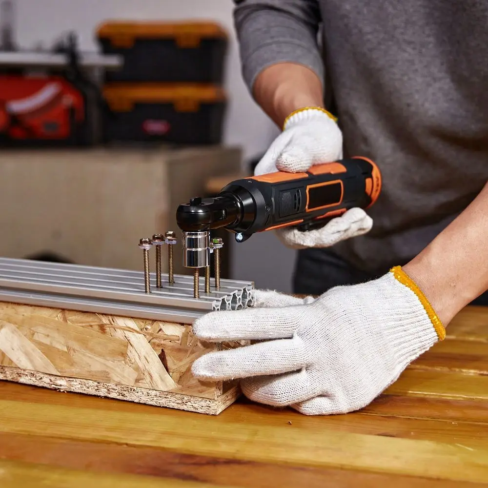 

Набор из 8 беспроводных электрических гайковертов, 12В, 33 фут-фунта, комплект инструментов с быстрой зарядкой за 45 минут, 2 аккумулятора 2.0 Ач, встроенный LED-фонарь