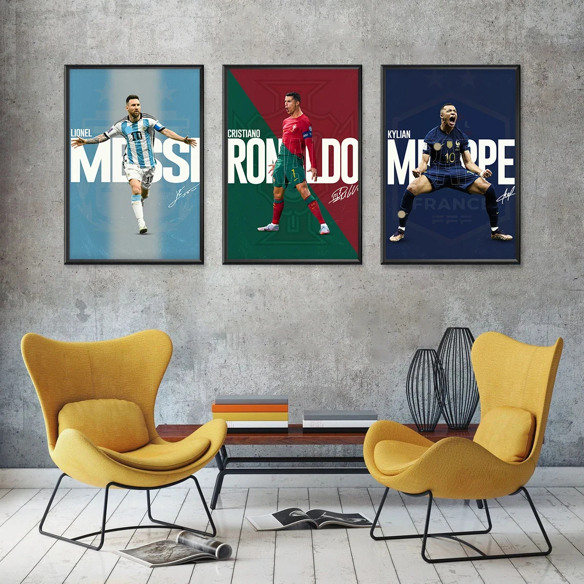 World Famous Football Player Soccer Star R-Ronaldo Sport Poster Canvas Painting Nordic Wall Art Pictures Home Boy Room Decor