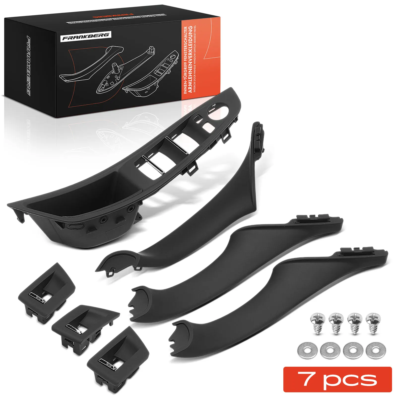 Frankberg 7x Türgriff Innenausstattung Beidseitig für BMW 5er F10 520i 523i 550i M5 520i 518d 51417225851 51417225889