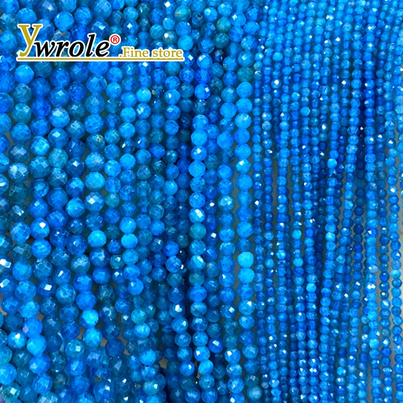 

Small Round Faceted Gem AA Apatite Natural Stone Loose Spacer Beads for Jewelry Making Diy Bracelets Charms Accessories 15''