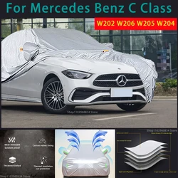 For Mercedes benz C Class W202 W206 W205 W204 210T Full Car Covers Outdoor Sun uv protection Dust Rain Snow Protective