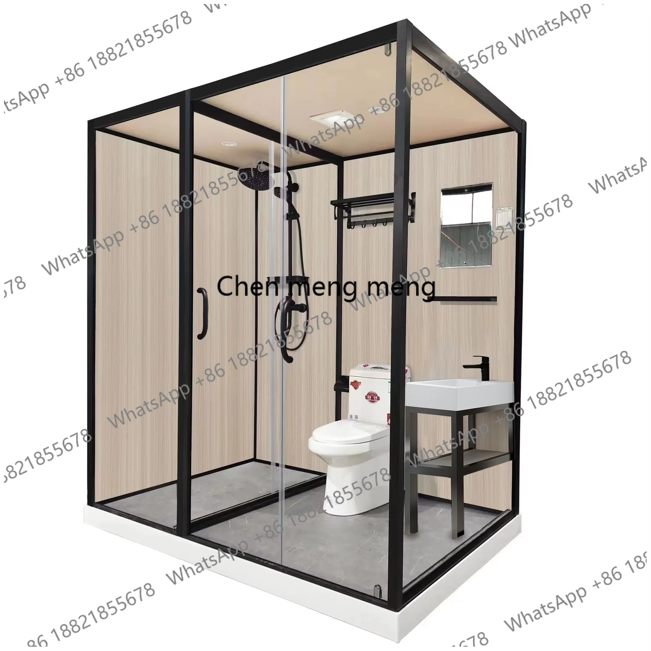 Portable Prefabricated Bathroom Pod With Toilet Integrated Shower Room Luxurious