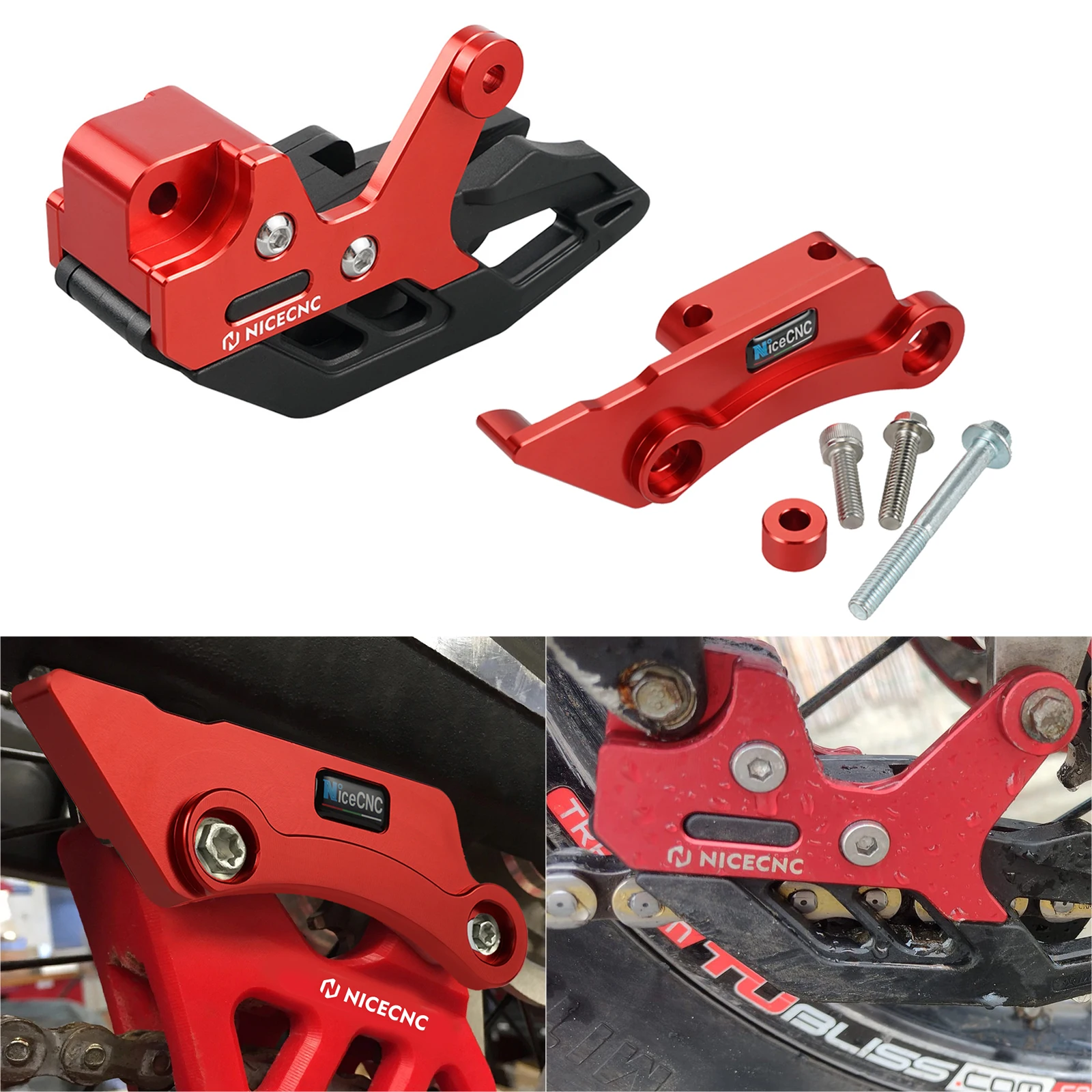 Chain Guide Guard & Swingarm Guard Cover Kit For Beta RR 125 200 250 300 350 390 400 430 450 480 RS450 10-24 XTrainer 300 15-24