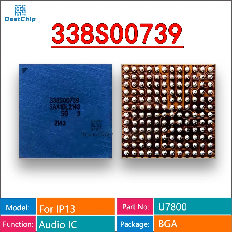 2-10pcs 338S00739 U7800 Audio Codec IC for iPhone 13 14 Series 13/14Pro/ProMax/Mini